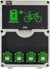 Fahrradladestation für E-bikes 12 Module 4x230V 4xRCBO Produktbild-Vorschau 1