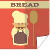 MuchoWow® Poster Brot - Bäcker - Rot - Vintage 30x30 cm - Produktbild-Vorschau 1