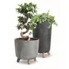 Blumentopf mit Füßen Pflanzkübe D 30 cm Grau Kunststoff Produktbild-Vorschau 3