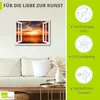 ARTland Leinwandbild Sonnenuntergang am Strand, weiß Größe: Produktbild-Vorschau 2