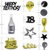 Oblique Unique Konfetti 18. Geburtstag Jubiläum Zahl 18 Produktbild-Vorschau 2