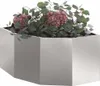 Jardinière d'Angle Argent 60 x 60 x 35 cm Acier inoxydable Voir les images du produit 2