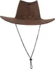 Kovbojský klobouk Wild West hnědý Náhled obrázku produktu 3