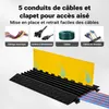 Wiltec Passe cables à 5 canaux, 930 x 540 x 55 mm, capacité Voir les images du produit 6