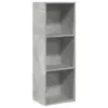 vidaXL Knihovna betonová šedá 40x30x114 cm materiál na bázi Náhled obrázku produktu 1