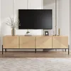Merax Moderner TV-Schrank mit 4 Türen und 3D-Textur, TV Produktbild-Vorschau 4