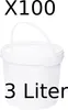 BenBow Seau avec couvercle 3L x100 blanc - qualité Voir les images du produit 1