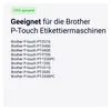 Brother-kompatibles TZE-131-Band - schwarz auf transparent Produktbild-Vorschau 2