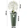 Orchidée artificielle cascade bouquet de fleurs blanches en Voir les images du produit 3