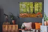 MuchoWow® Wandteppich Wandbehang Rote Pilze in einem Produktbild-Vorschau 5