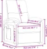 vidaXL Fauteuil relax électrique vin rouge tissu Voir les images du produit 8