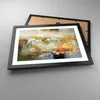 Gerahmtes Poster - Schwarzer Rahmen - Pferde Galopp Modern Produktbild-Vorschau 3