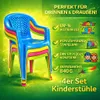 4er Set Kinderstuhl Gartenstuhl Stuhl für Kinder Garten Produktbild-Vorschau 3