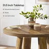 Tribesigns Table de salle à manger ronde pour 4 personnes, Voir les images du produit 3