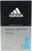 The image shows the front of a product box for Adidas Ice Dive After Shave. Produktbild-Vorschau