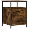 vidaXL Nočný stolík Smoked Oak 44x45x60 cm odvodený výrobok Náhľad obrázku produktu 2