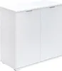 CASARIA® Kommode Weiß mit 2 Türen 74x71x35cm Holz Modern Produktbild-Vorschau 1