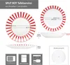 Split rosso strisce 12pcs servizio cena porcellana 6 pers Anteprima dell’immagine prodotto 8