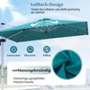 COSTWAY Sonnenschirm Ø300cm, Terrassenschirm mit Kreuzfuß, Produktbild-Vorschau 5