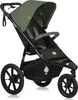 A studio shot of a green and black jogging stroller. Náhled obrázku produktu