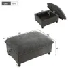 Sofa-Hocker mit verstecktem Stauraum, Chenille-Bezug, Produktbild-Vorschau 2