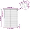 vidaXL Venetianer Jalousie Weiß 150 x 110 cm PVC Produktbild-Vorschau 8
