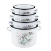 Emaille Topf 5,5L Eukalyptus Kochtopf Universaltopf Produktbild-Vorschau 6