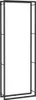 Brennholzregal Mattschwarz 80 x 28 x 222 cm Stahl Produktbild-Vorschau 1
