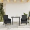 Outdoor patio furniture set with two chairs and a table. Voir les images du produit
