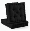 Beautissu Lot de 2 coussins de sol Mila, 50 x 50 cm, noir Voir les images du produit 1