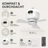 Prenosný stropný ventilátor s osvetlením, 8000 mAh, Náhľad obrázku produktu 7