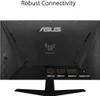 The back of a black ASUS TUF Gaming monitor is shown, highlighting its connectivity ports. Náhled obrázku produktu