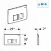 Geberit Betaetig.-Platte DELTA 50 115.135.11.1 f.UP-Spk., Produktbild-Vorschau 4