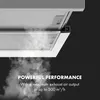 A close-up shot of a kitchen range hood with steam rising from it, highlighting its performance. Náhľad obrázku produktu