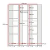 Kleiderschrank, Drehtürenschrank Weiß mit Ablageflächen und Kleiderstangen Breite 150 cm Produktbild-Vorschau