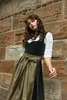 Edelnice Midi Dirndl Livia Samt Grün 40 Produktbild-Vorschau 3