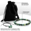 FABACH Achat Perlenarmband mit 6mm Edelstein-Perlen und 925 Produktbild-Vorschau 2