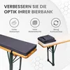 TexDeko Bierbankauflage (Mini 110cm) gepolstert für Produktbild-Vorschau 5