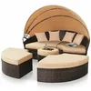 Mucola Sonnenliege Strandkorb Sonneninsel 180CM Tisch Produktbild-Vorschau 8
