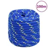 vidaXL Corde de bateau bleu 18 mm 100 m polypropylène Voir les images du produit 6