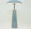 wiederaufladbare LED Tischlampe 70s-Style grau H. 36cm Produktbild-Vorschau 3