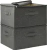 vidaXL Úložné boxy 2 ks látka 43x34x23 cm antracit Náhľad obrázku produktu 6