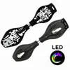 Waveboard con luci a LED – Skateboard Streetsurfing nero Anteprima dell’immagine prodotto 2