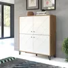trendteam Wohnen Highboard Touch Artisan Eiche Melamin/Weiß Produktbild-Vorschau 10