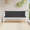 vidaXL Gartenbank-Auflagen 2 Stk. Schwarz 180x50x7 cm Produktbild-Vorschau 2
