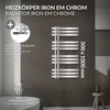 LuxeBath Designový koupelnový radiátor, 500x1000 mm, chrom, Náhled obrázku produktu 3