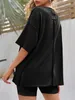 Locker sitzendes Damen-T-Shirt, kurze Ärmel, Produktbild-Vorschau 4