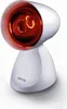 A white infrared lamp with a red bulb is shown against a white background. Náhľad obrázku produktu
