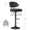 Hawthyhome Barhocker 2er Set Ergonomische Gepolsterte Produktbild-Vorschau 2