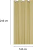 Vorhang gelb 140x245 cm Ösen blickdicht Struktur Produktbild-Vorschau 2